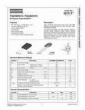 DataSheet FQH90N15 pdf